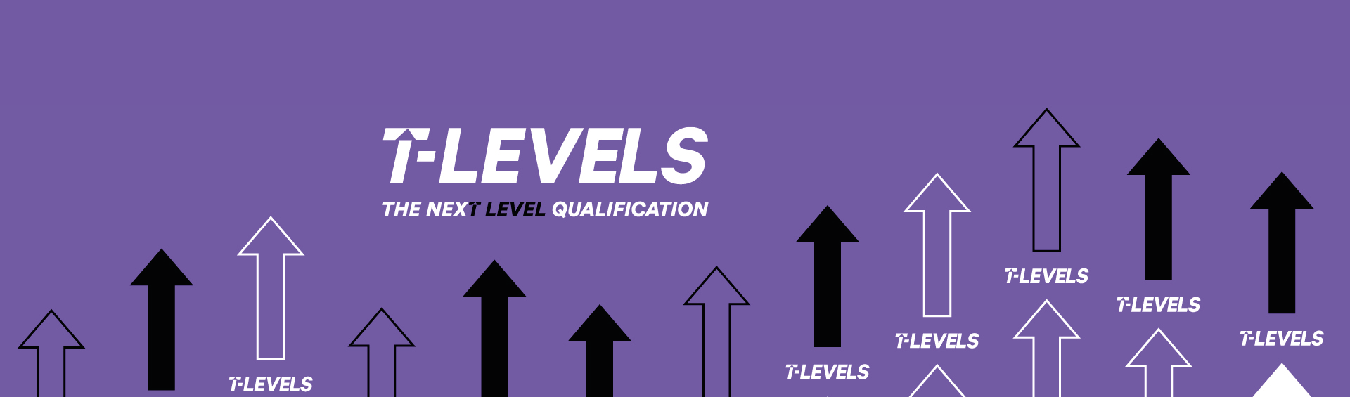 Wirral Met is introducing T Level qualifications in 2021. Red T Level branding by The Department of Education