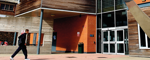 Wirral Met College Twelve Quays campus front entrance