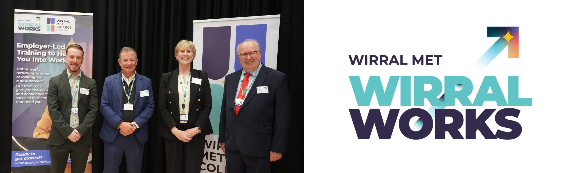 Members of Wirral Met's Senior Leadership Team at the Wirral Works launch event
