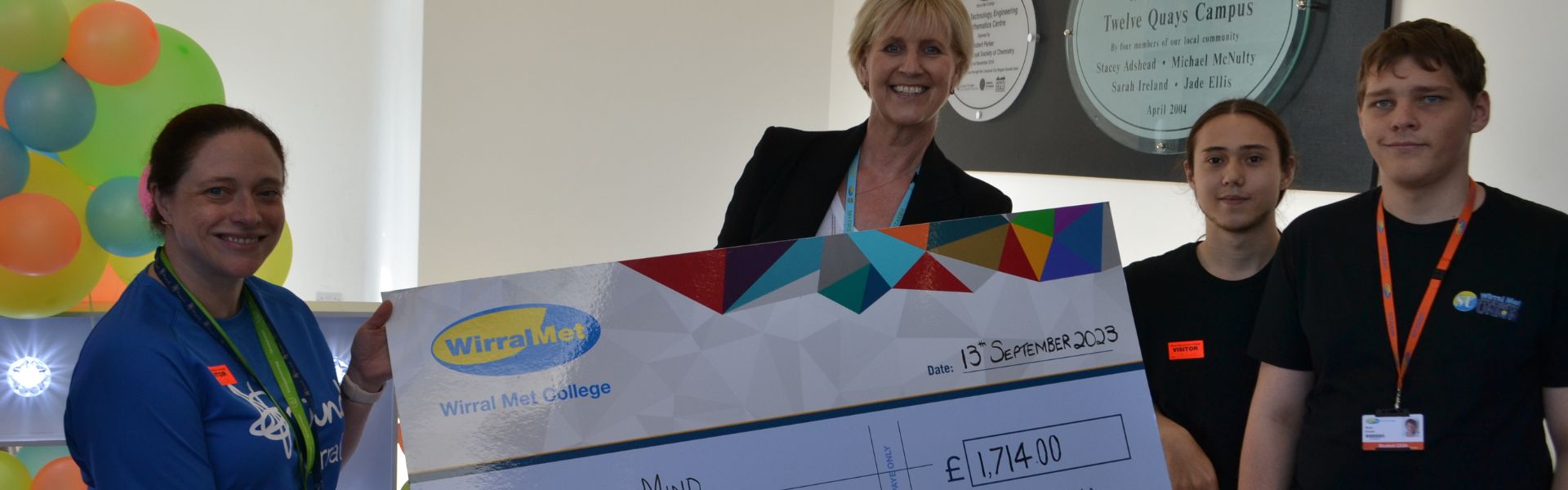 tudents and staff raise money for local mental health charity