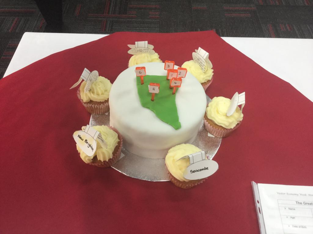 Cake made by Libby McDonnell from Prenton High School with the theme of a Wirral Landmark for the Bake Off 2017