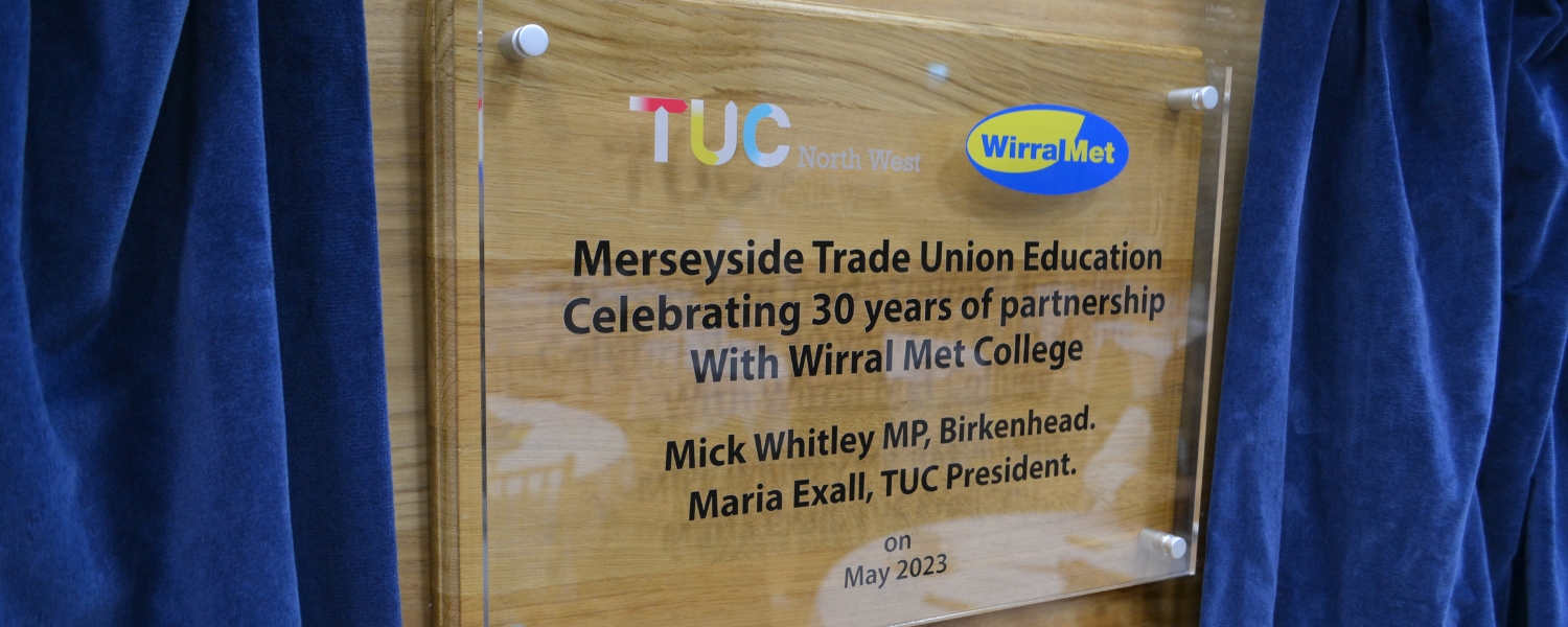 s commitment to Trade Union Education at North West TUC Conference