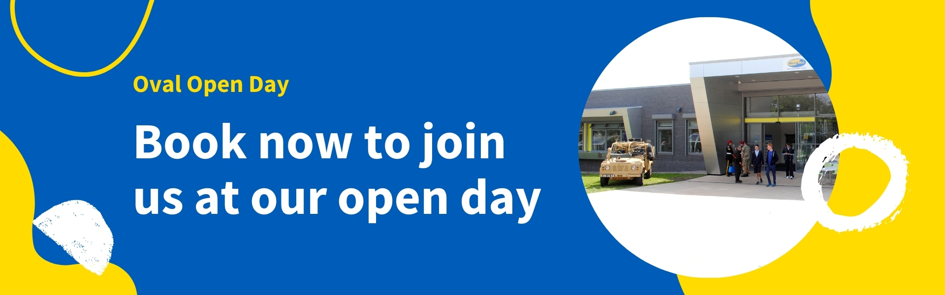 book now to join us at our open day