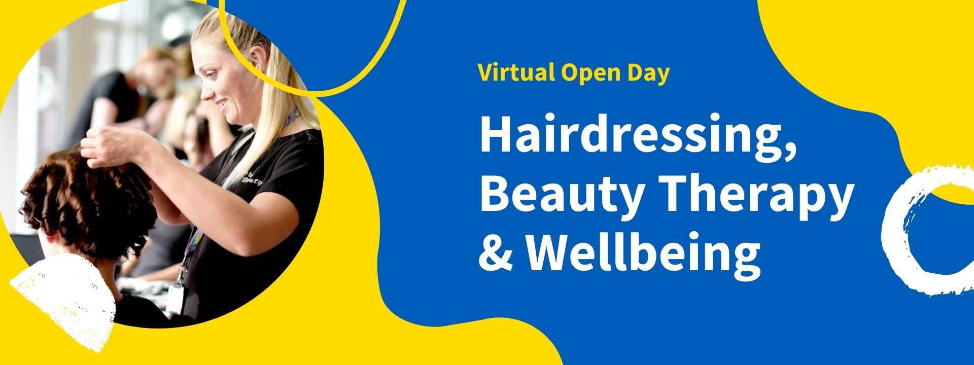 Hairdressing, Beauty Therapy & Wellbeing Banner