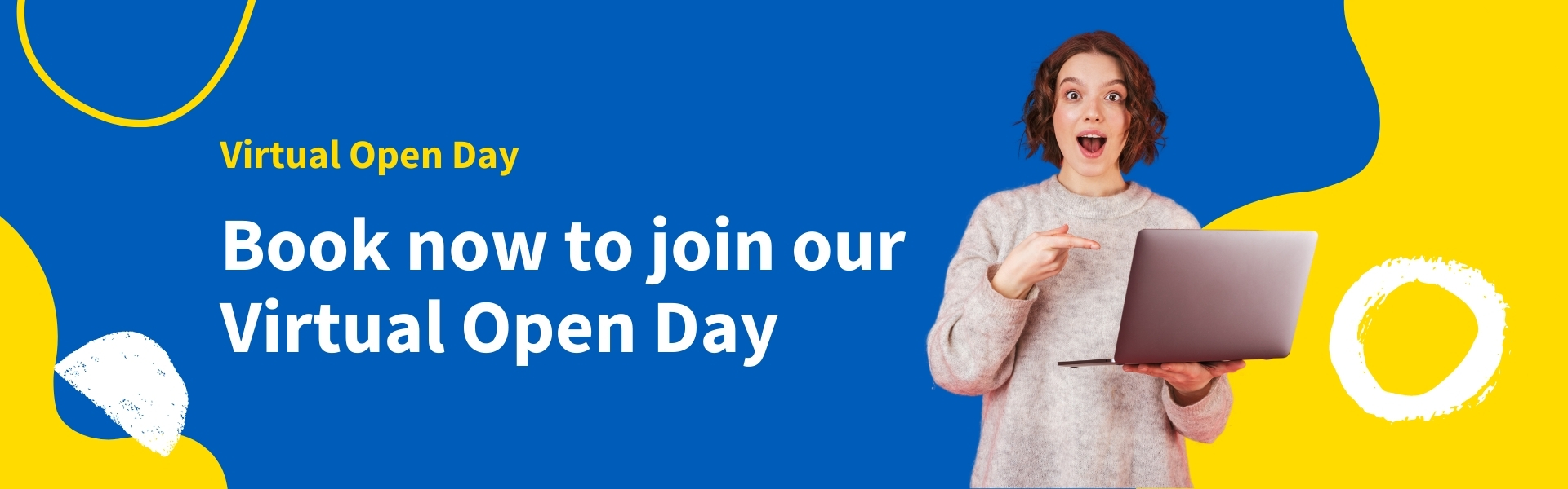 Book now to join our virtual open day