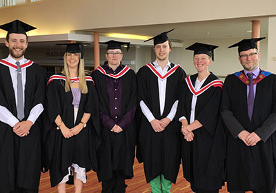 Wirral Met College Access to HE students lined up at Higher Education Graduation