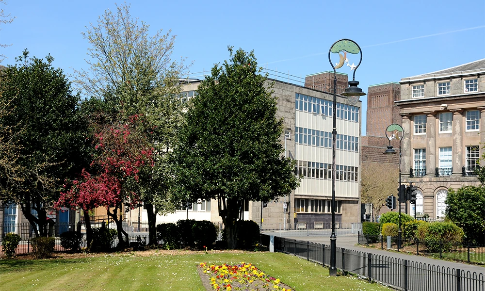 Hamilton campus from the outside