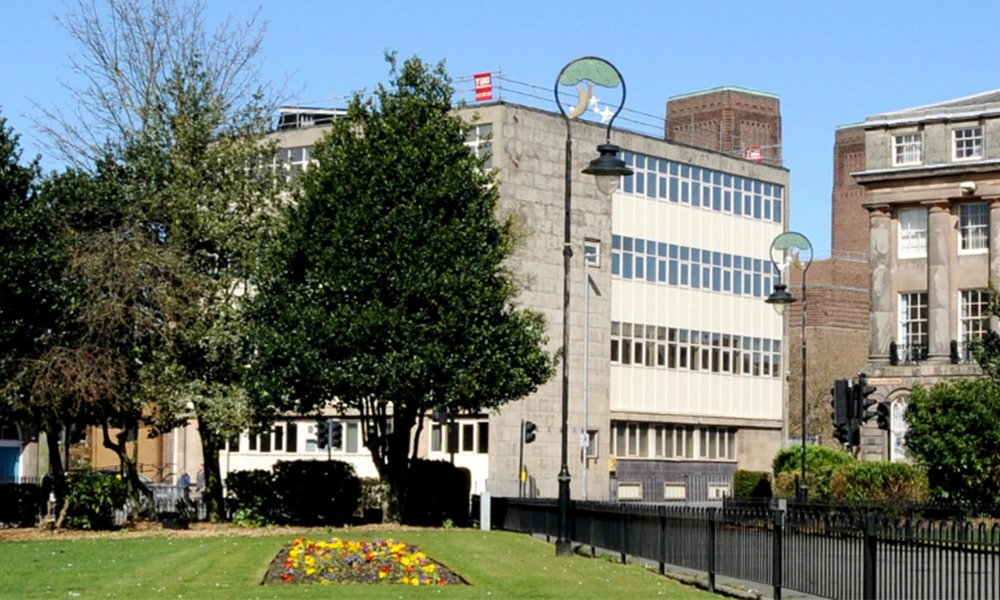 Hamilton campus from the outside during the day