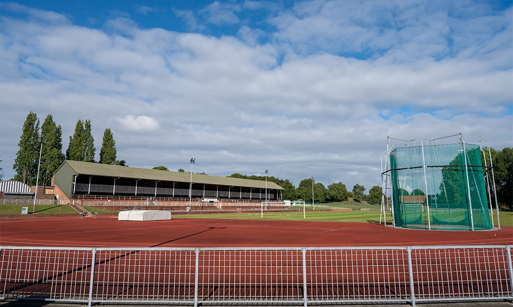 The outside running track and sports facilities located at the Oval