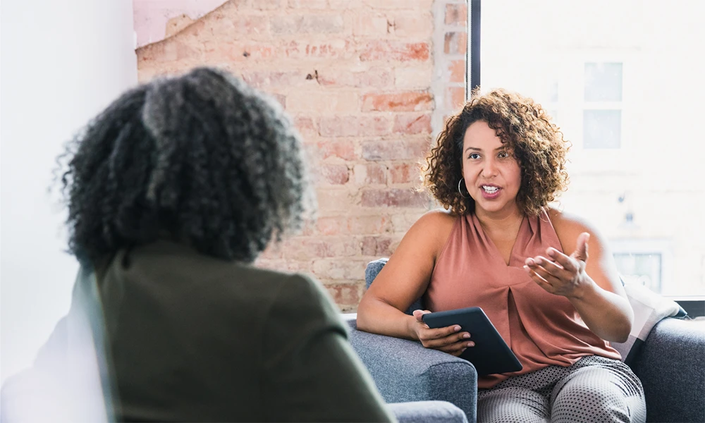 Counselling students learning together