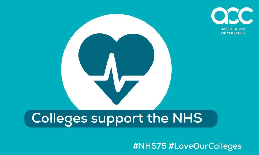 Colleges support the NHS. Celebrating 75 years.