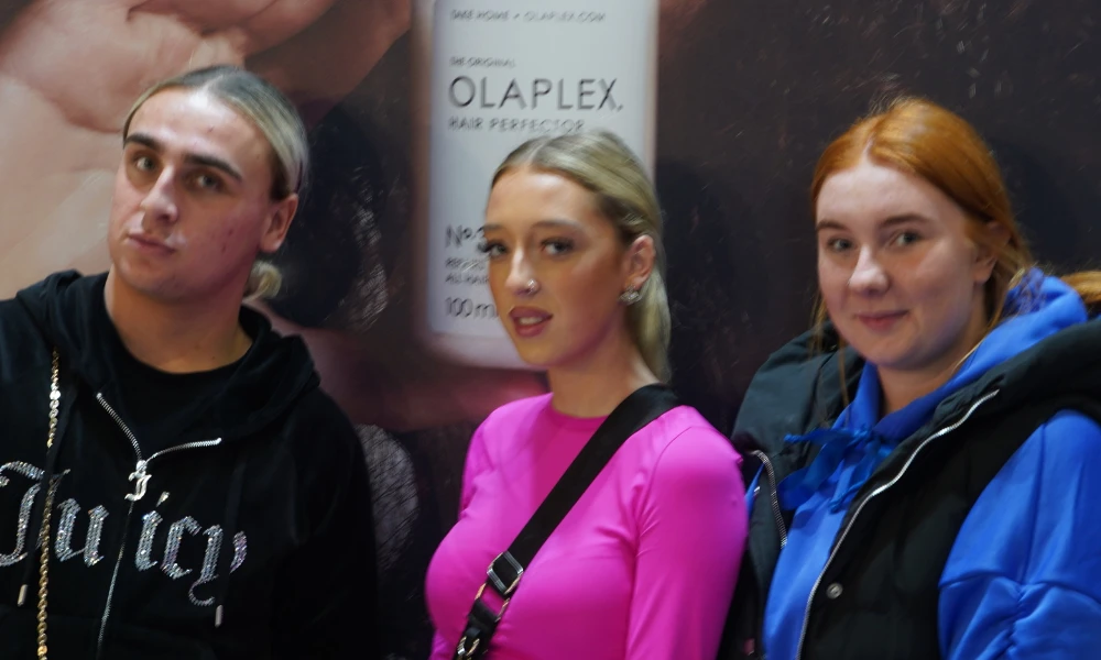 Three Hair and Beauty students at exhibition event in London