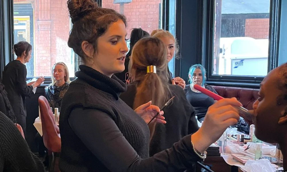 Hair and Beauty students at Liverpool Fashion Week