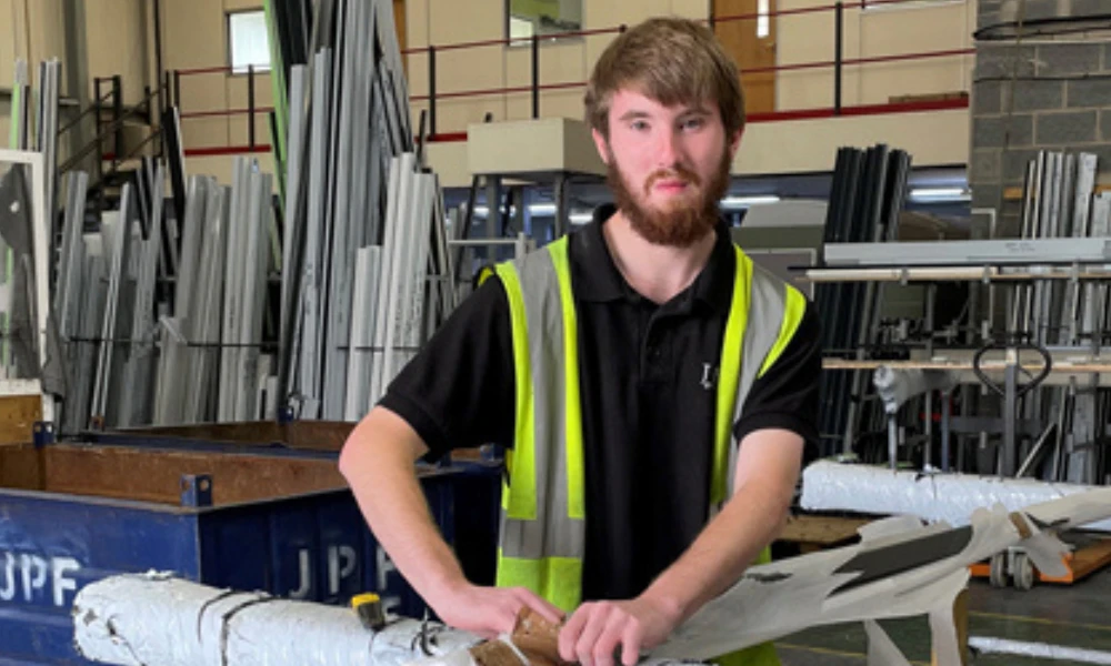 Supported Internship Jamie working at ADC