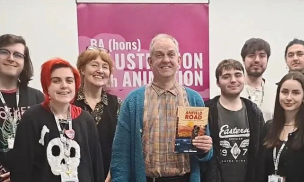 Illustration with Animation students with guest speaker Chris Shepherd