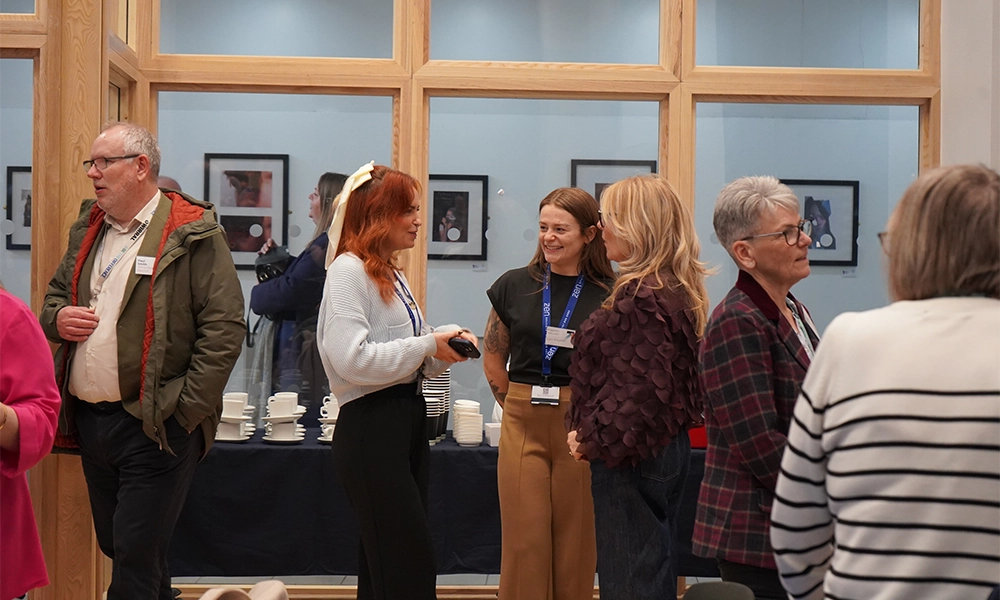 Guests Having Conversations With Each Other During The Wirral Works Launch Event