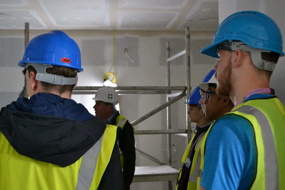 Plumbers and electricans visit the Hythe in Wirral Waters
