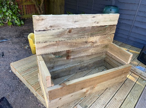 Joinery student working from home