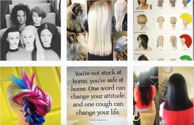 WMC Hairdressing Instagram account